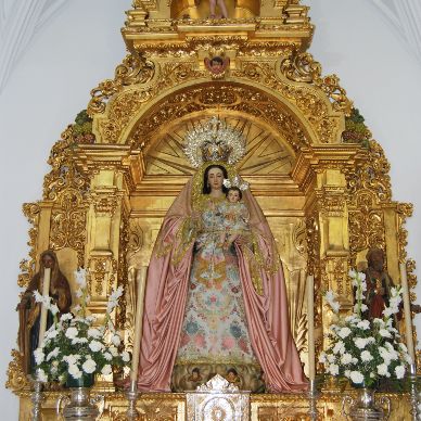 retablo Virgen del Rosario Coronada 1