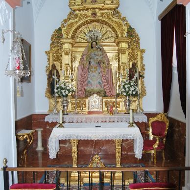 retablo Virgen del Rosario Coronada