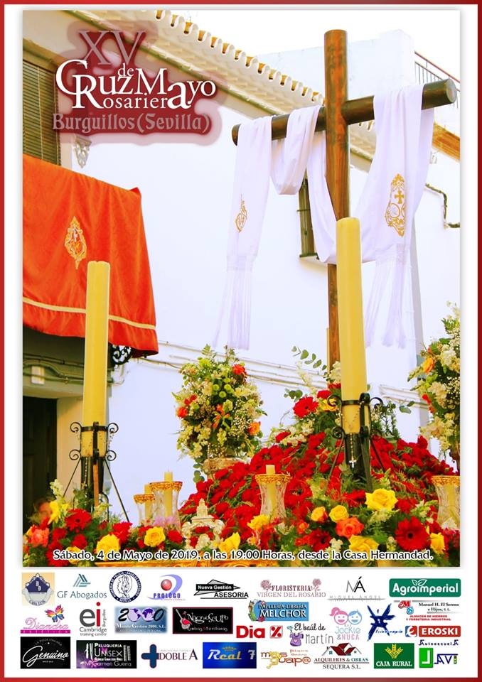 cartel Cruz de mayo Rosariera