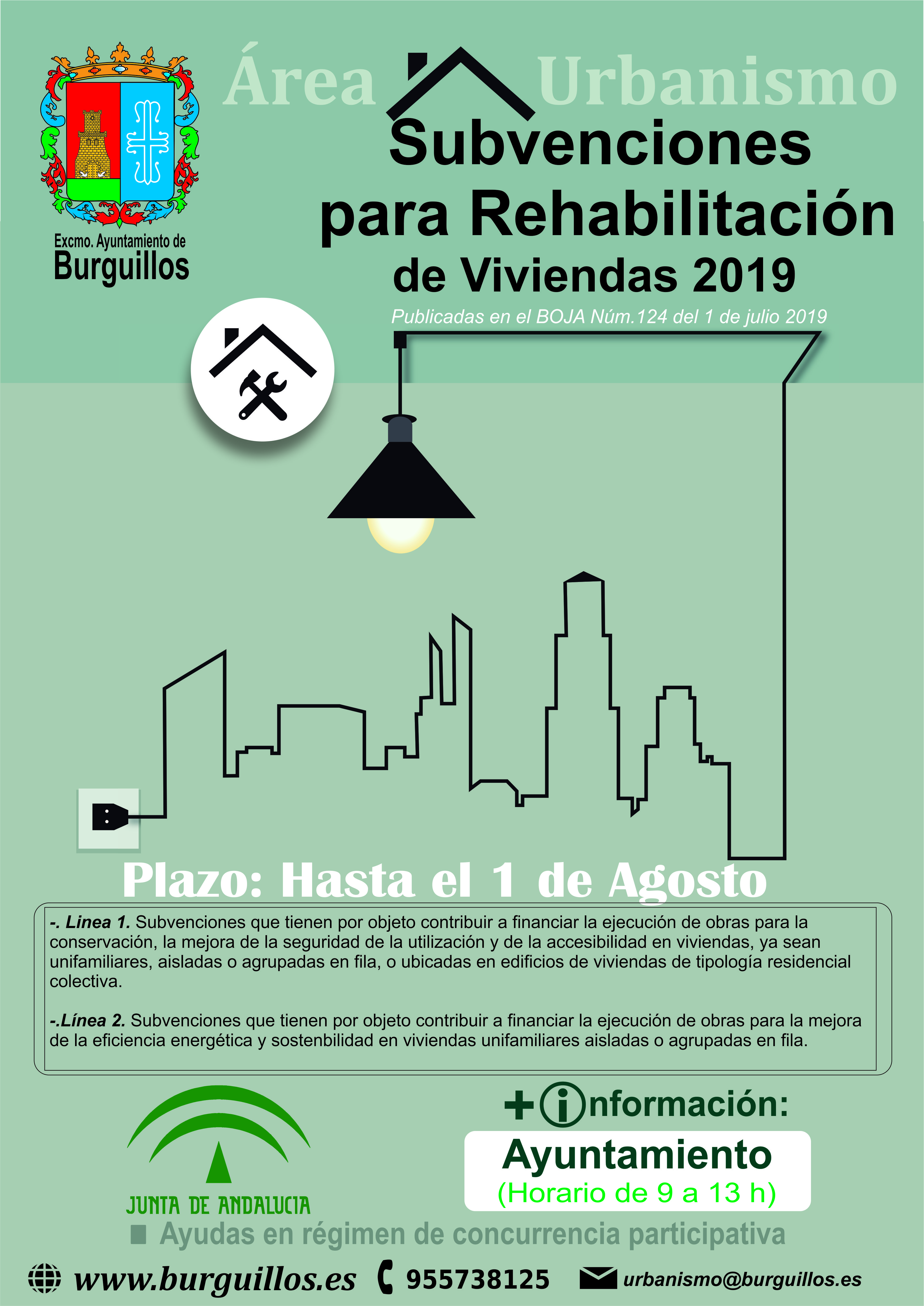 cartel rehabilitación viviendas 2019